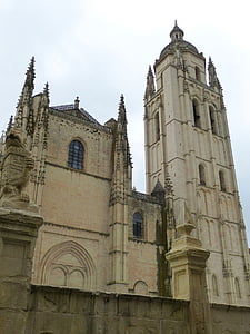 Segovia, katedraali, Espanja, vanha kaupunki, Kastilia, historiallisesti, rakennus