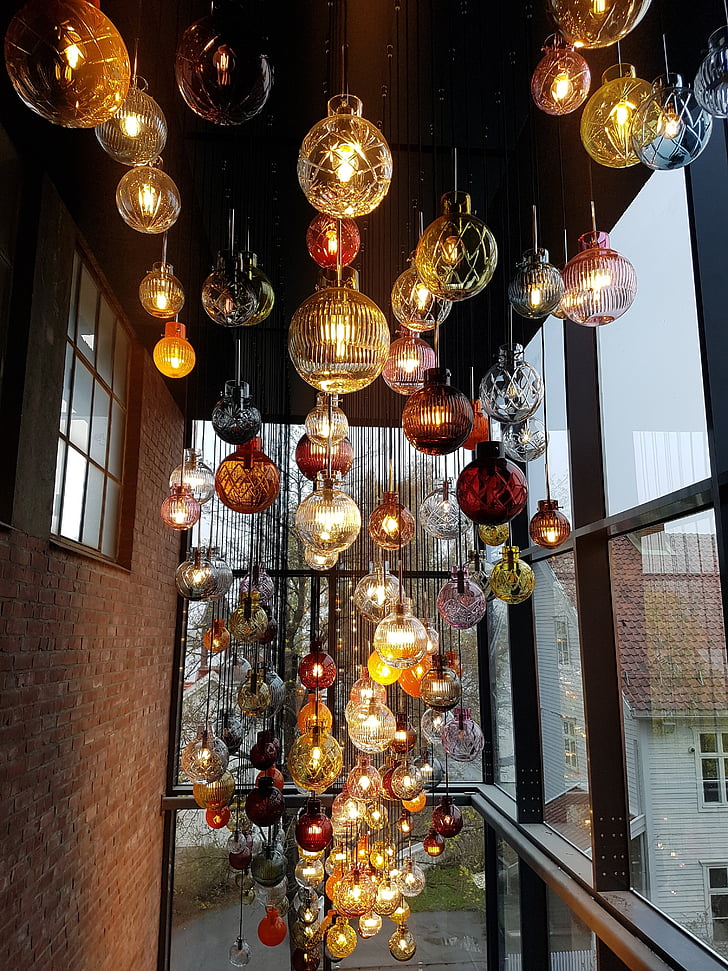 hadeland glassverk, umenie, svietidlá, Elektrická lampa, dekorácie, Lampáš, osvetľovacie zariadenia