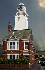 Lighthouse, inland, hus, arkitektur, byggnader, Southwold, Suffolk