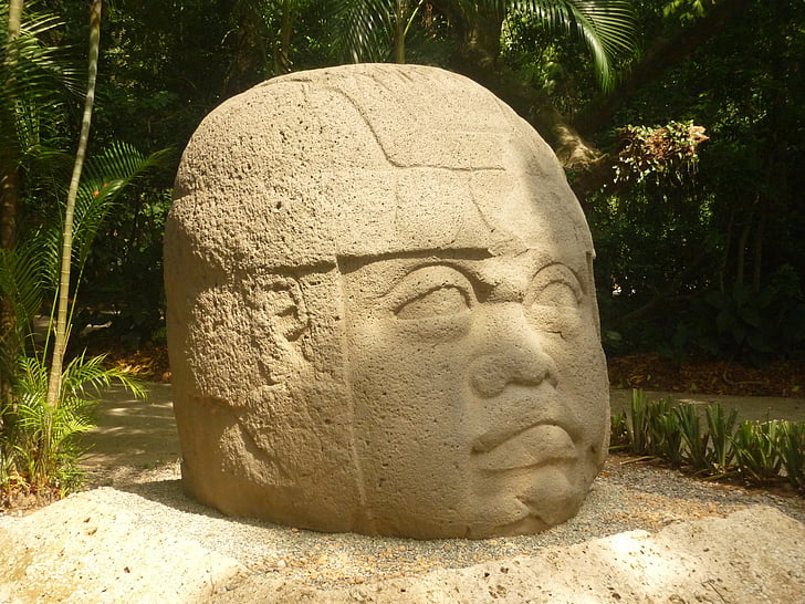 Olmec, vadītājs, Tabasco, pārdošana, Meksika, Mesoamerica, statuja