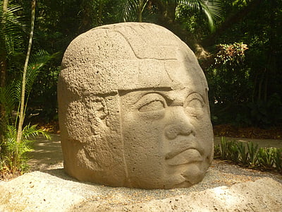Olmec, kepala, Tabasco, Dijual, Meksiko, Mesoamerika, patung