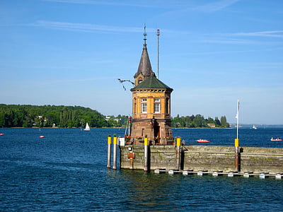 port utholdenhet, Bodensjøen, vann, Pier, arkitektur, sjøen, Europa
