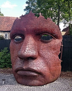 Marlowe mask, Canterbury mask, skulptuur, Mark kirby, mask