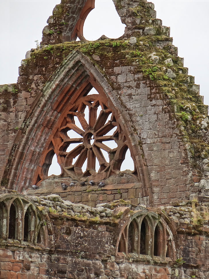 ruin, kirkens ruiner, gotisk, bygning, kirke, historiske, Skotland