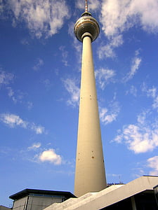 věž, televizní věž, Berlín, Alexanderplatz, Alex, zajímavá místa, hlavní město