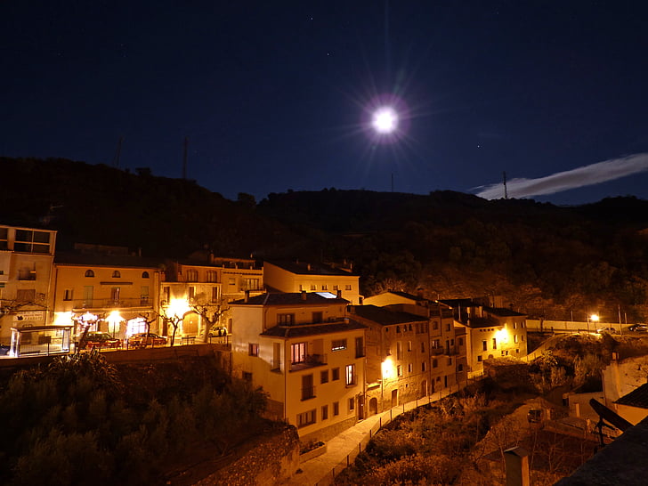mesečini, ljudje, noč, nočni pogled, regiji Priorat, vilella baixa, Mrak