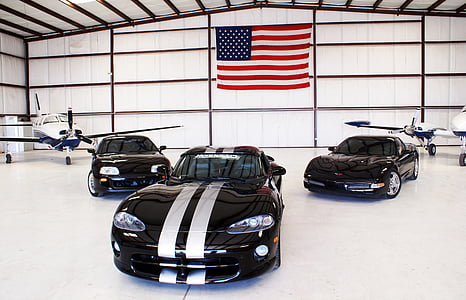 Corvette, vette, Viper, svart, Auto, Automobile, bil