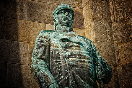 Bismarck, Monumento, Chanceler, Império alemão, estadista, Príncipe, estátua
