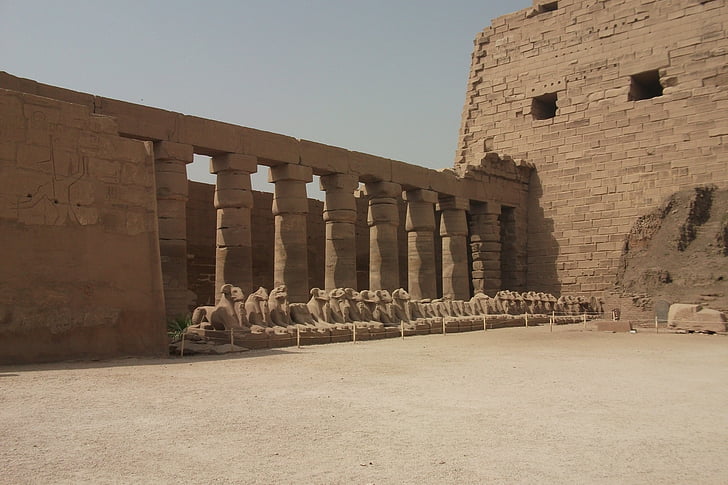 Karnak, Luxor, temppeli, Pharaohs, Egypti, vanha, käyttöönotosta