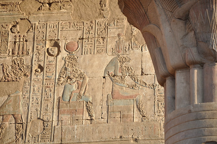 Єгипет, Храм, ієрогліфи, фараон, єгипетського храму, подорожі, Статуя