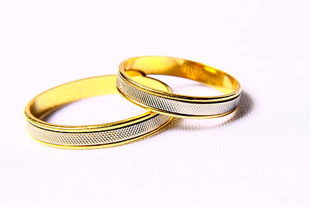 spojenectví, Boda, stříbrná svatba, závazek, unie, manželství, zlato