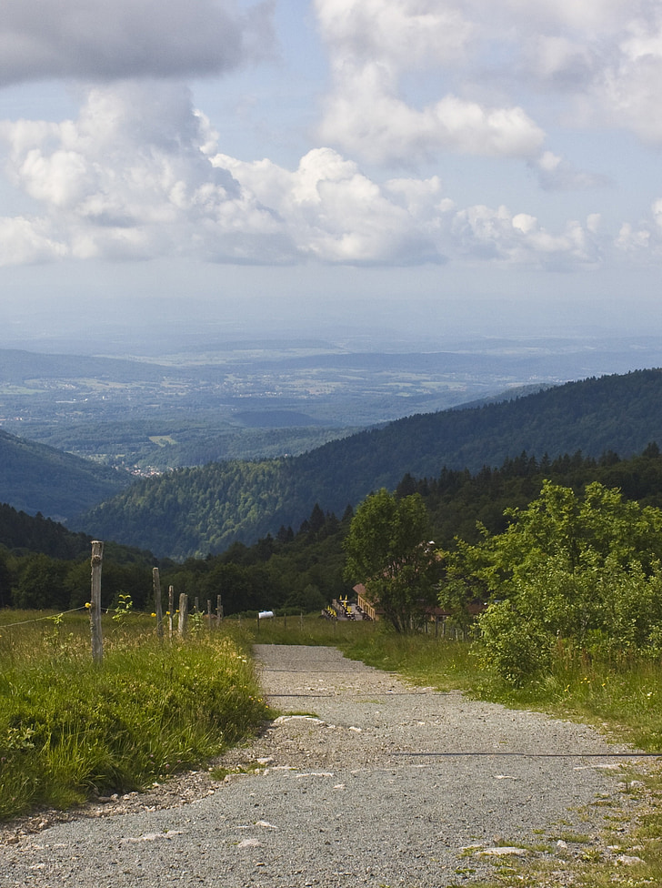 út, Vosges, nyomvonal, magasság, széles