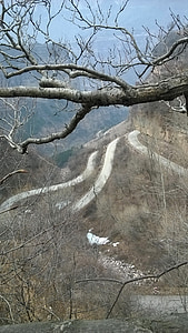 strada della montagna, montagna, ramo, curvo