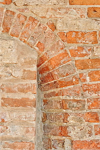 τοίχου, τούβλα, κτίριο, Γύψος, υφή, χρώμα, τούβλο