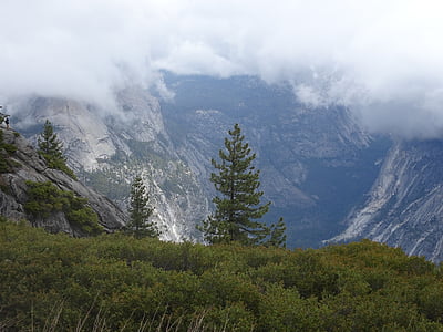 Yosemite, brouillard, Parc national d’Yosemite, Californie, paysage, nature, sierra nevada