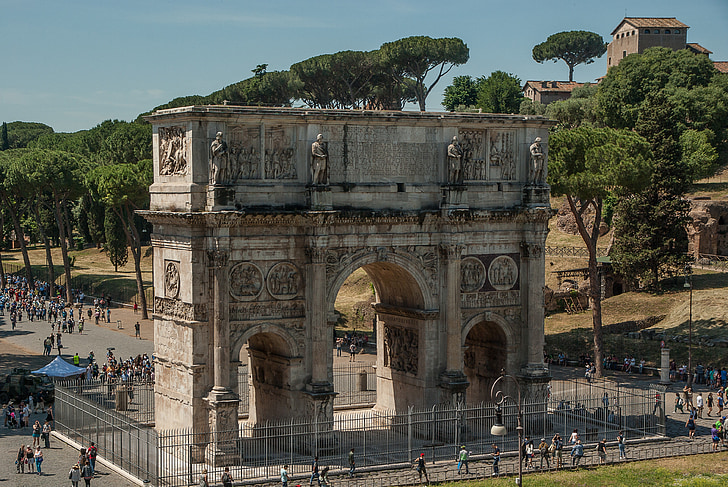 rome, antique, arch of constantine, ancient architecture