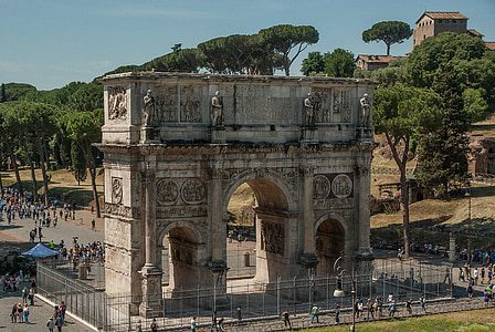 Rome, antieke, boog van Constantijn, eeuwenoude architectuur