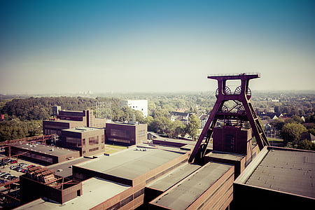 Těžba uhlí, průmysl, Těžba, výrobní závod, Průmyslový areál dolu Zollverein uhlí