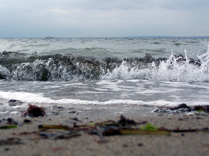 Baltičko more, Pelzerhaken, Njemačka, plaža, Obala, udaranje mora o obalu, more