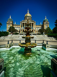 des moines, Iowa, Capitoli estatal, Govern, edifici, arquitectura, cúpula