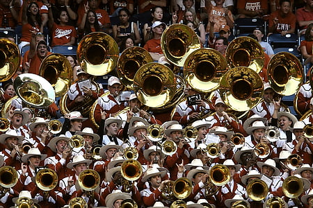 band, brass band, college band, brass, music, instrument, blowing