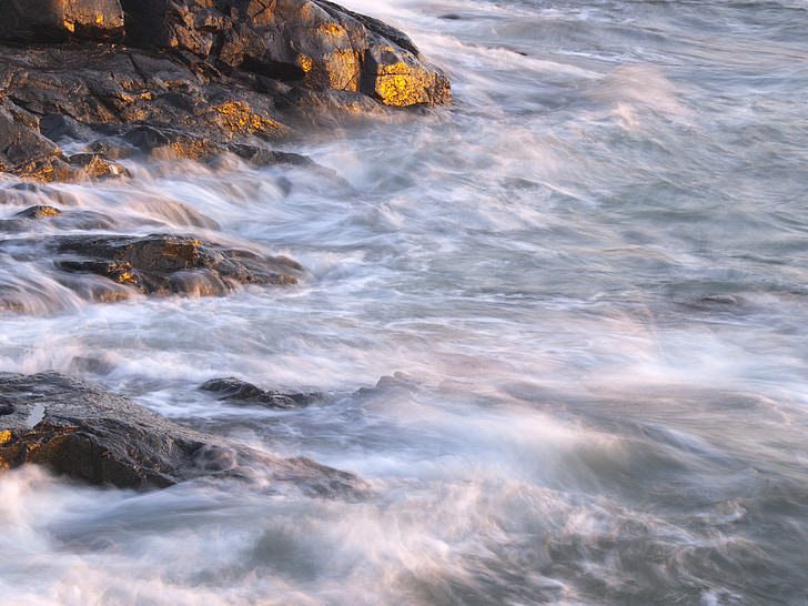 water, landscape, rock