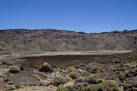 Tenerife, Parco nazionale del Teide, Parco nazionale, paesaggio lunare, all'inizio dell'estate, giugno, Isole Canarie