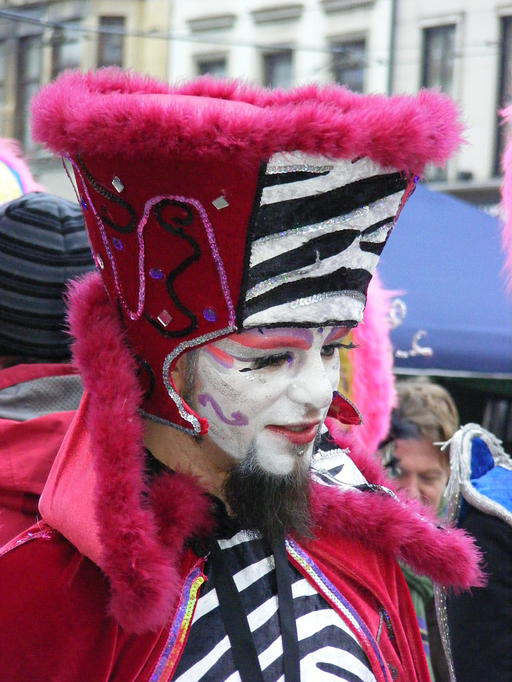 masker, de dwaas, Carnaval, make-up, kunstenaars