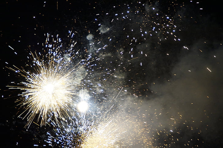 vuurwerk, Oudejaarsavond, Festival, viering, Sylvester, Radio, Pyrotechniek