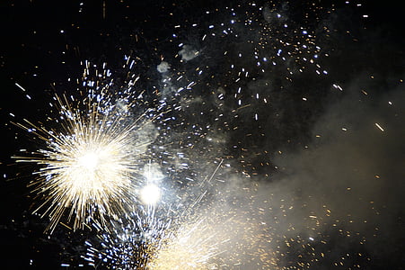 vuurwerk, Oudejaarsavond, Festival, viering, Sylvester, Radio, Pyrotechniek