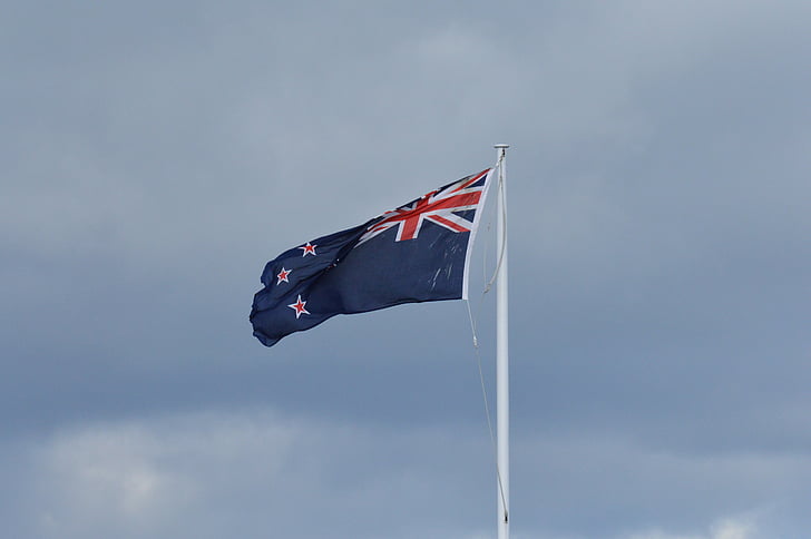 vėliava, Naujoji Zelandija, vėjo