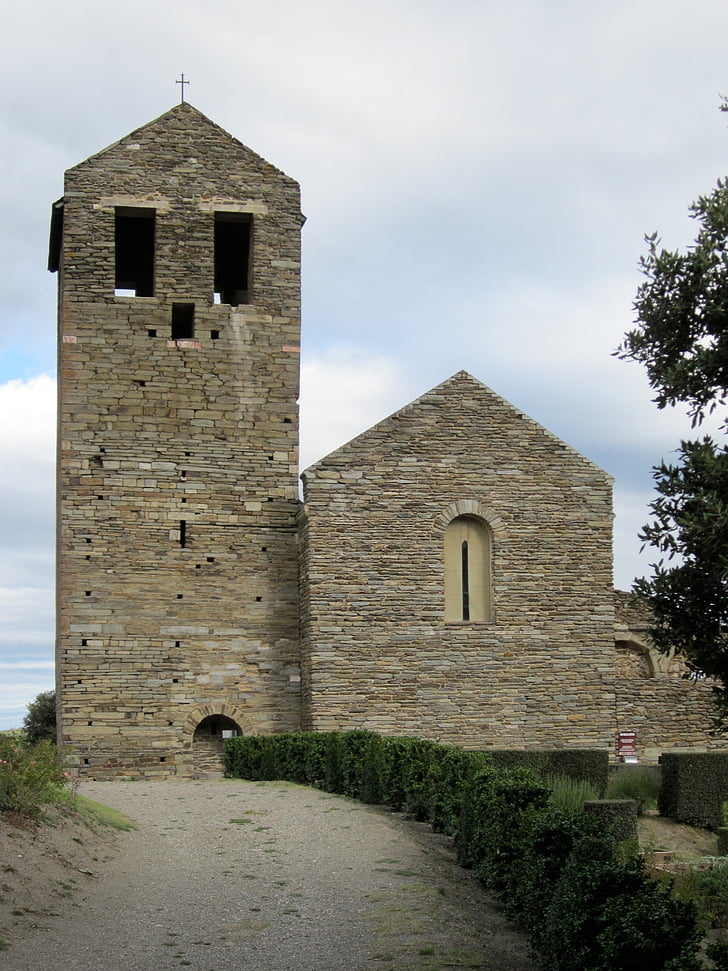 serrabone, Priory, kloster, romansk, Pyrénées-orientales, medeltida, Frankrike