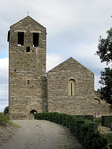 serrabone, Priory, kláštor, Románsky, Pyrénées-orientales, stredoveké, Francúzsko