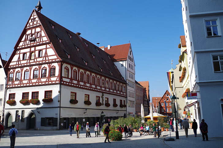 Nördlingen, gamle bydel, bandagist, Bayern