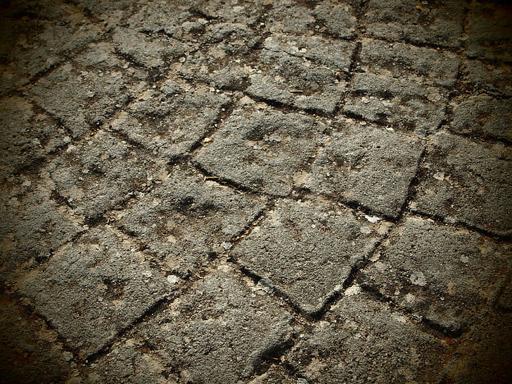 Pflastersteine, Boden, verstärkt auf, Hintergrund, Stein, Texturen