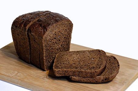 bread, rye bread, nutrition, delicious, rye, slicing, cutting board