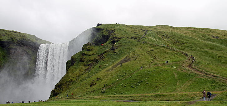 Islandia, Islandia, alam, Kolam, pemandangan, pemandangan, Panorama