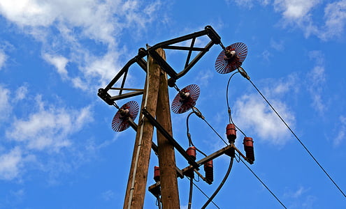 Контактная сеть, линия электропередачи, Энергия, электричество, strommast, высокое напряжение