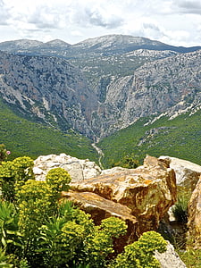 каньон, Hola Су gorropu, Sardina, долината, Outlook, живописна, пейзаж