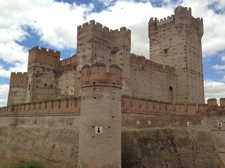 Medina, pole, Zamek, Mota, średniowieczny, kamienie, ściana