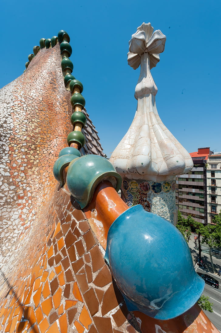 Barcelona, domácí batlló, Architektura, Gaudi, pozemní stavitelství, konkrétní, budova