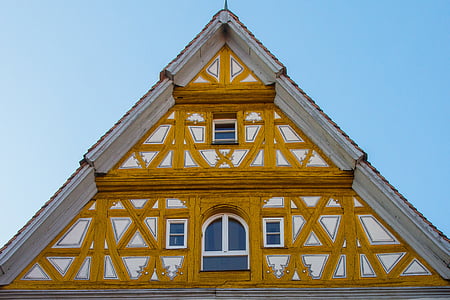 Truss, im Mittelalter, Fachwerkhaus, mittelalterliches fachwerk, Fassade, Altstadt, Architektur