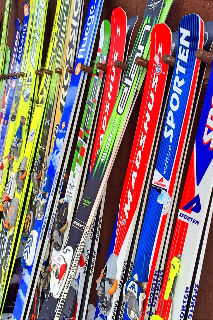 Ski, mùa đông, tuyết, lạnh, núi, thể thao, vận động viên