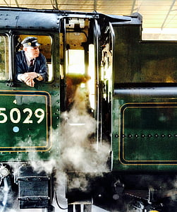 火车, 蒸汽发动机, 引擎, 铁路, 铁路, 机车, 运输