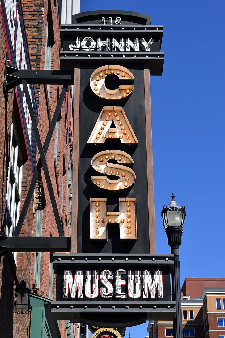 Johnny cash, Muzeum, bavič, zpěvák, podepsat, Nashville, Tennessee