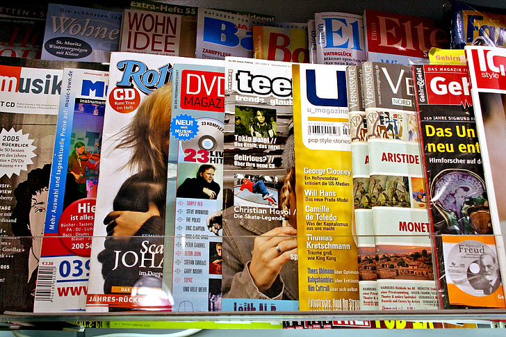 magasiner, Magazine, journalistik, Tryk på, avis, mapper, litteratur