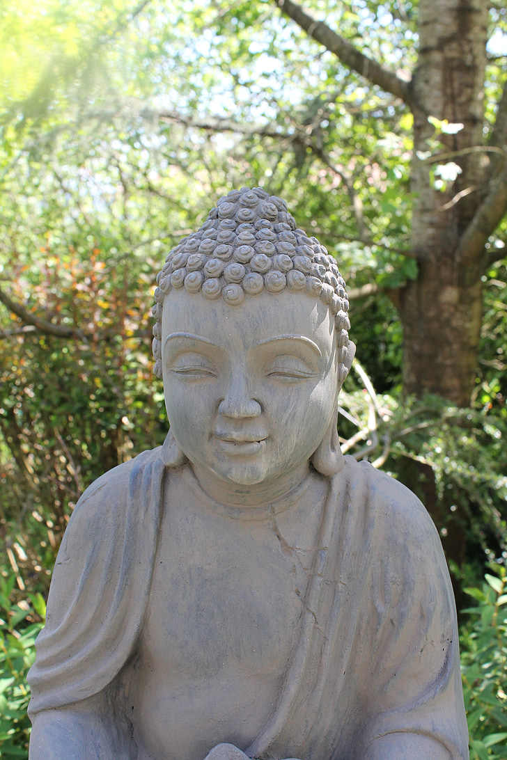 Oriental, Zen, espiritual, estatueta, Buda