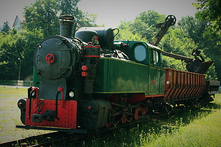trein, spoorweg, oude trein, vervoer, vervoer, locomotief, wagon