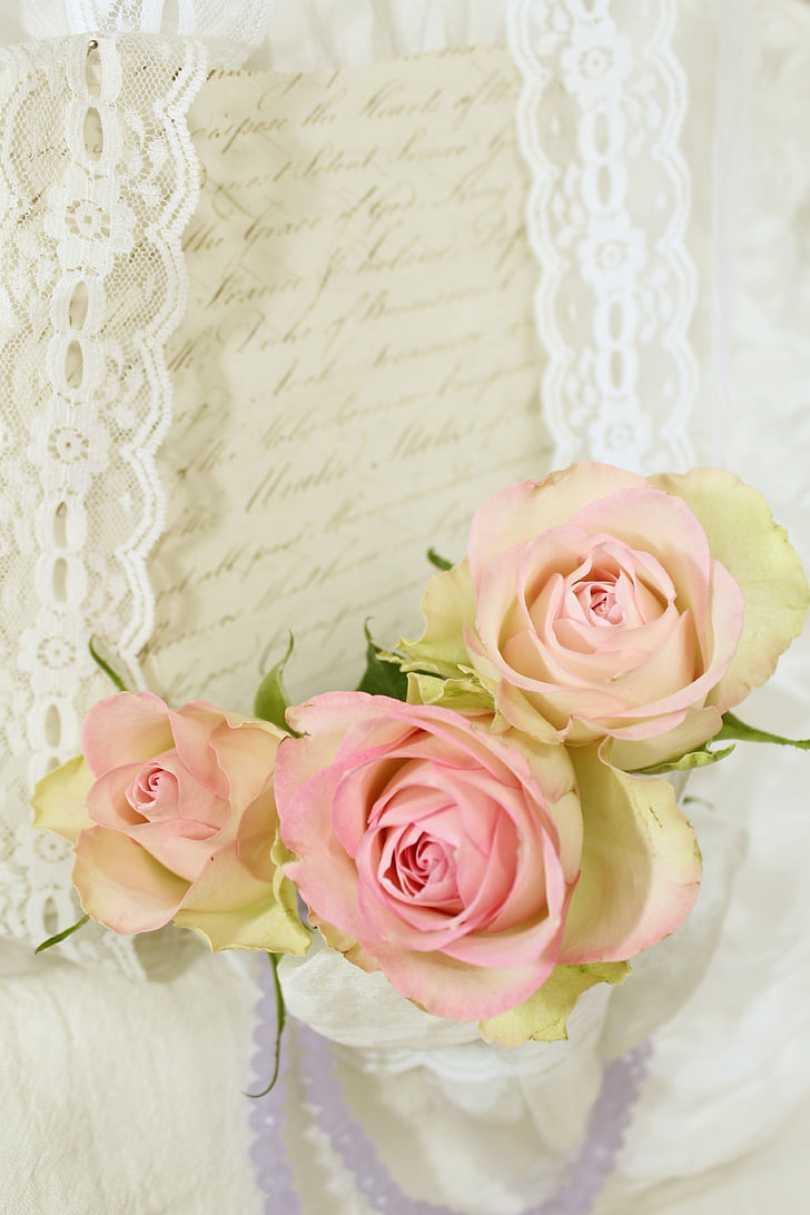 rozen, romantische, uitnodiging, Vintage, bruiloft, liefdesbrief, liefde