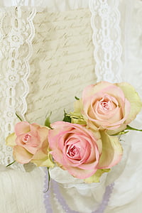 τριαντάφυλλα, Ρομαντικό, πρόσκληση, παλιάς χρονολογίας, Γάμος, γράμμα αγάπης, Αγάπη